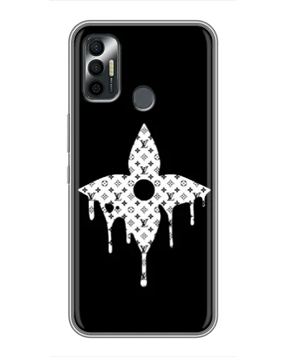 Чехол для TECNO Spark 7 (KF6n) с картинкой «Цветочная монограмма» Чехол для TECNO Spark 7 (KF6n) с картинкой «Цветочная монограмма»