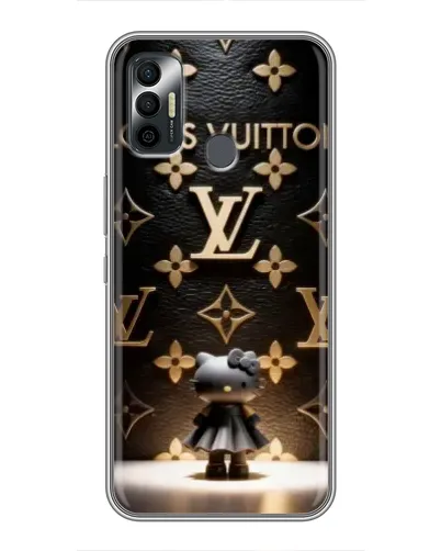 Чехол для TECNO Spark 7 (KF6n) с картинкой «Монограмма с фигурой» Чехол для TECNO Spark 7 (KF6n) с картинкой «Монограмма с фигурой»