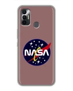 Чехол для TECNO Spark 7 (KF6n) с картинкой «NASA — ретро космос» Чехол для TECNO Spark 7 (KF6n) с картинкой «NASA — ретро космос»