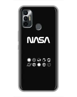 Чехол для TECNO Spark 7 (KF6n) с картинкой «NASA — технический принт» Чехол для TECNO Spark 7 (KF6n) с картинкой «NASA — технический принт»