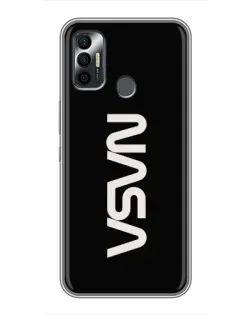 Чехол для TECNO Spark 7 (KF6n) с картинкой «NASA — вертикальный логотип» Чехол для TECNO Spark 7 (KF6n) с картинкой «NASA — вертикальный логотип»