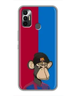 Чехол для TECNO Spark 7 (KF6n) с картинкой «Bored Ape — фанат Барсы» Чехол для TECNO Spark 7 (KF6n) с картинкой «Bored Ape — фанат Барсы»