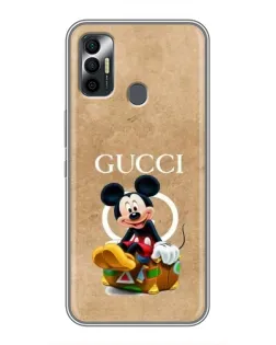 Чехол для TECNO Spark 7 (KF6n) с картинкой «Микки Маус Gucci — крафт» Чехол для TECNO Spark 7 (KF6n) с картинкой «Микки Маус Gucci — крафт»