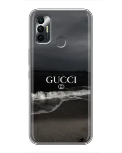 Чехол для TECNO Spark 7 (KF6n) с картинкой «Gucci — морской прибой» Чехол для TECNO Spark 7 (KF6n) с картинкой «Gucci — морской прибой»
