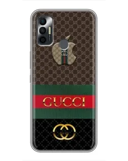 Чехол для TECNO Spark 7 (KF6n) с картинкой «Gucci — брендированный десерт» Чехол для TECNO Spark 7 (KF6n) с картинкой «Gucci — брендированный десерт»