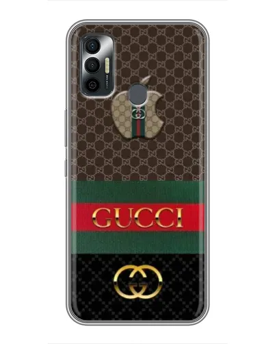 Чехол для TECNO Spark 7 (KF6n) с картинкой «Gucci — брендированный десерт» Чехол для TECNO Spark 7 (KF6n) с картинкой «Gucci — брендированный десерт»