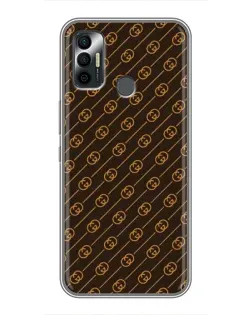 Чехол для TECNO Spark 7 (KF6n) с картинкой «Gucci — золотые диагонали» Чехол для TECNO Spark 7 (KF6n) с картинкой «Gucci — золотые диагонали»
