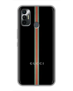 Чехол для TECNO Spark 7 (KF6n) с картинкой «Gucci — строгая линия» Чехол для TECNO Spark 7 (KF6n) с картинкой «Gucci — строгая линия»