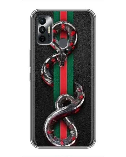 Чехол для TECNO Spark 7 (KF6n) с картинкой «Gucci — змея на полосе» Чехол для TECNO Spark 7 (KF6n) с картинкой «Gucci — змея на полосе»