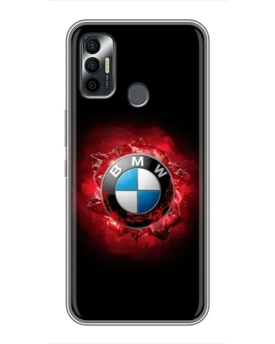 Чохол для TECNO Spark 7 (KF6n) з картинкою «Логотип BMW — спалах»