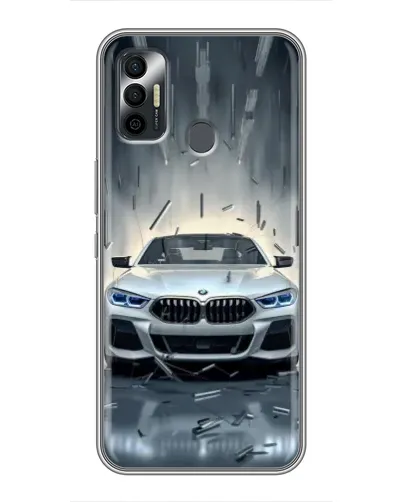 Чохол для TECNO Spark 7 (KF6n) з картинкою «BMW у світлі фар»