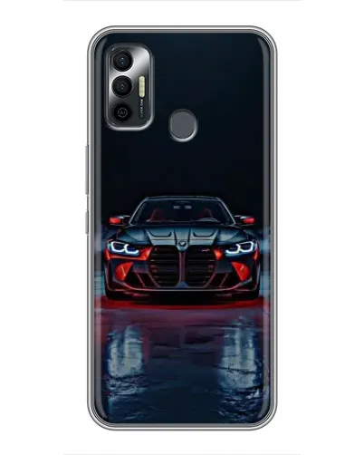 Чохол для TECNO Spark 7 (KF6n) з картинкою «BMW на мокрій дорозі»
