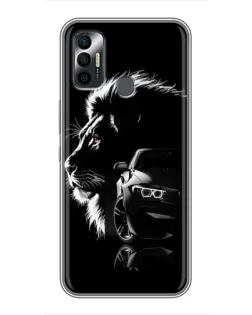 Чохол для TECNO Spark 7 (KF6n) з картинкою «BMW та лев» Чохол для TECNO Spark 7 (KF6n) з картинкою «BMW та лев»