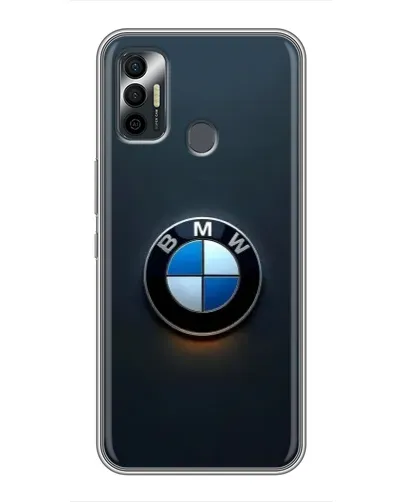 Чохол для TECNO Spark 7 (KF6n) з картинкою «Логотип BMW — мінімалізм»
