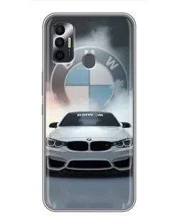 Чохол для TECNO Spark 7 (KF6n) з картинкою «BMW в білому диму» Чохол для TECNO Spark 7 (KF6n) з картинкою «BMW в білому диму»