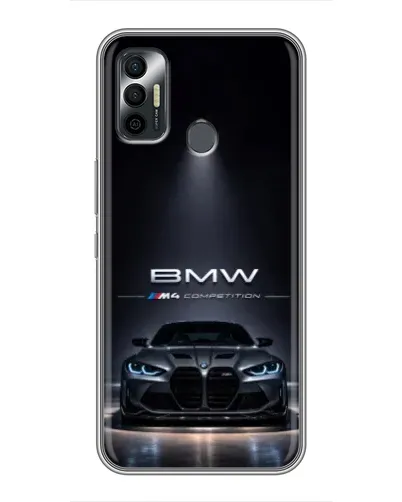 Чехол для TECNO Spark 7 (KF6n) с картинкой «BMW сквозь ночной город» Чехол для TECNO Spark 7 (KF6n) с картинкой «BMW сквозь ночной город»