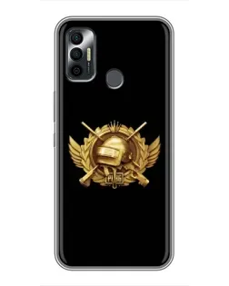 Чехол для TECNO Spark 7 (KF6n) с картинкой «PUBG — оранжевый градиент» Чехол для TECNO Spark 7 (KF6n) с картинкой «PUBG — оранжевый градиент»