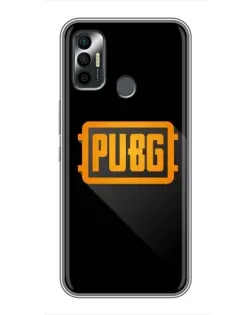 Чохол для TECNO Spark 7 (KF6n) з картинкою «PUBG — рамка лого»