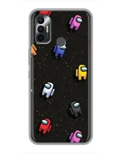Чехол для TECNO Spark 7 (KF6n) с картинкой «Космический паттерн Among Us» Чехол для TECNO Spark 7 (KF6n) с картинкой «Космический паттерн Among Us»