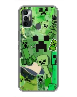Чехол для TECNO Spark 7 (KF6n) с картинкой «Криперы Minecraft» Чехол для TECNO Spark 7 (KF6n) с картинкой «Криперы Minecraft»
