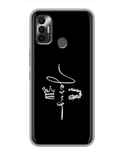 Чохол для TECNO Spark 7 (KF6n) з картинкою «Король Слави Jesus»