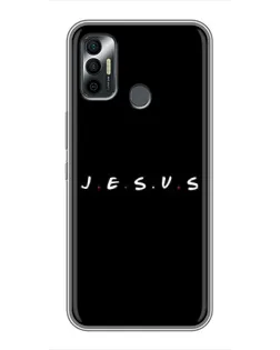 Чохол для TECNO Spark 7 (KF6n) з картинкою «Крапки віри J.E.S.U.S.»