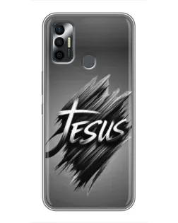 Чохол для TECNO Spark 7 (KF6n) з картинкою «Напис Jesus Graffiti»