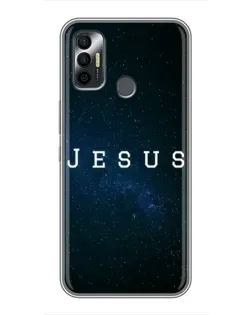 Чохол для TECNO Spark 7 (KF6n) з картинкою «Зоряне небо Jesus»