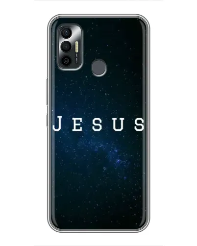 Чохол для TECNO Spark 7 (KF6n) з картинкою «Зоряне небо Jesus»
