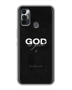 Чохол для TECNO Spark 7 (KF6n) з картинкою «GOD — Бог над усім»
