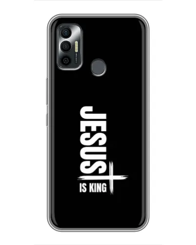 Чохол для TECNO Spark 7 (KF6n) з картинкою «Вертикаль віри Jesus»