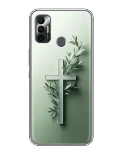 Чехол для TECNO Spark 7 (KF6n) с картинкой «Оливковая ветвь» Чехол для TECNO Spark 7 (KF6n) с картинкой «Оливковая ветвь»