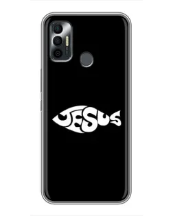 Чехол для TECNO Spark 7 (KF6n) с картинкой «Рыба Jesus» Чехол для TECNO Spark 7 (KF6n) с картинкой «Рыба Jesus»