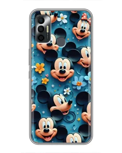 Чехол для TECNO Spark 7 (KF6n) с картинкой «Паттерн Микки и Минни» Чехол для TECNO Spark 7 (KF6n) с картинкой «Паттерн Микки и Минни»