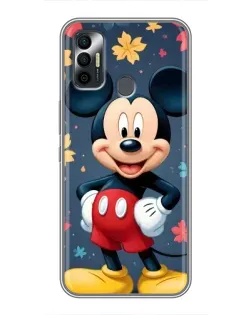 Чехол для TECNO Spark 7 (KF6n) с картинкой «Осенний Mickey Mouse»