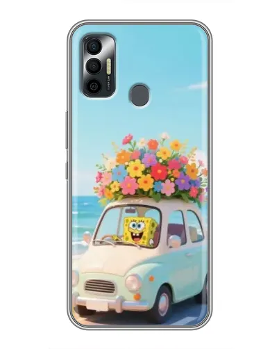 Чехол для TECNO Spark 7 (KF6n) с картинкой «Автомобильное путешествие»