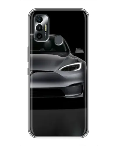 Чохол для TECNO Spark 7 (KF6n) з картинкою «Tesla Model S Look»