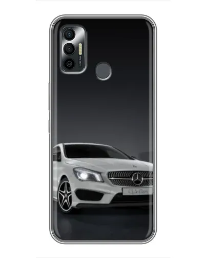 Чехол для TECNO Spark 7 (KF6n) с картинкой «Mercedes AMG GT Silver»