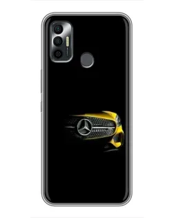 Чехол для TECNO Spark 7 (KF6n) с картинкой «Mercedes — ретро стиль»
