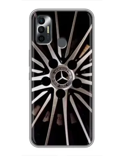 Чехол для TECNO Spark 7 (KF6n) с картинкой «Диск Mercedes»