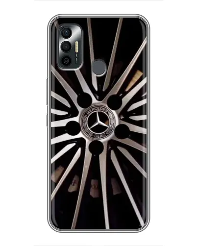 Чехол для TECNO Spark 7 (KF6n) с картинкой «Диск Mercedes»