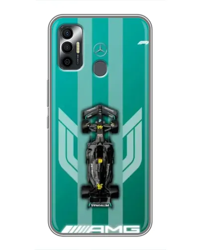 Чехол для TECNO Spark 7 (KF6n) с картинкой «Mercedes AMG Petronas»