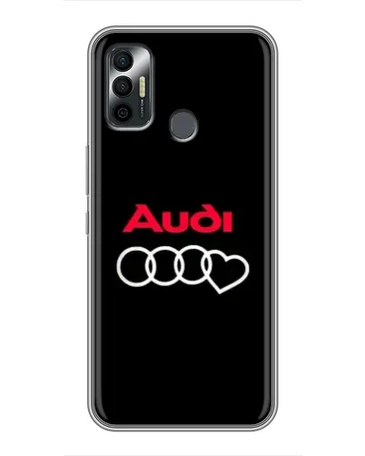 Чохол для TECNO Spark 7 (KF6n) з картинкою «Логотип Audi Heart» Чохол для TECNO Spark 7 (KF6n) з картинкою «Логотип Audi Heart»