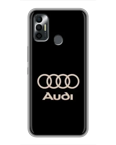 Чохол для TECNO Spark 7 (KF6n) з картинкою «Audi — золотий логотип» Чохол для TECNO Spark 7 (KF6n) з картинкою «Audi — золотий логотип»