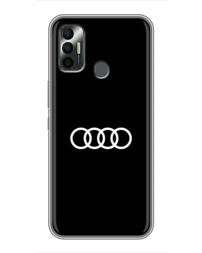 Чохол для TECNO Spark 7 (KF6n) з картинкою «Audi White Logo» Чохол для TECNO Spark 7 (KF6n) з картинкою «Audi White Logo»
