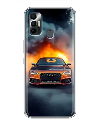 Чохол для TECNO Spark 7 (KF6n) з картинкою «Audi у вогняному диму» Чохол для TECNO Spark 7 (KF6n) з картинкою «Audi у вогняному диму»