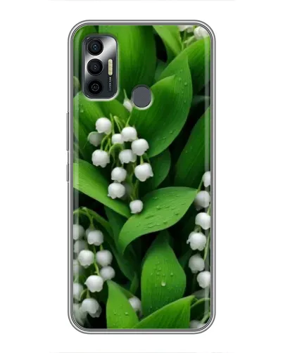 Чехол для TECNO Spark 7 (KF6n) с картинкой «Ландыши в зелени»