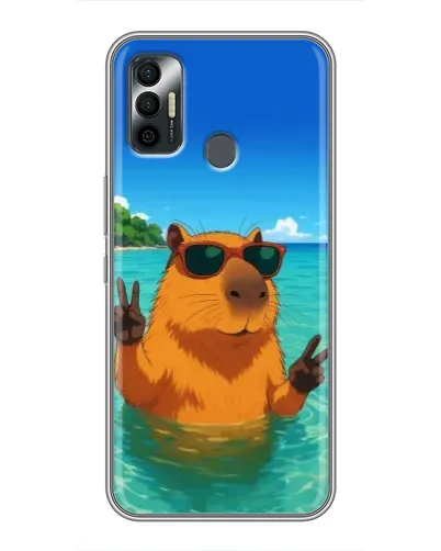 Чехол для TECNO Spark 7 (KF6n) с картинкой «Морская капибара» Чехол для TECNO Spark 7 (KF6n) с картинкой «Морская капибара»