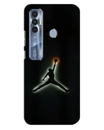 Чехол для TECNO Spark 7 Pro с картинкой «Jordan Gradient Logo»