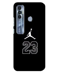Чехол для TECNO Spark 7 Pro с картинкой «Jordan Flight 23»